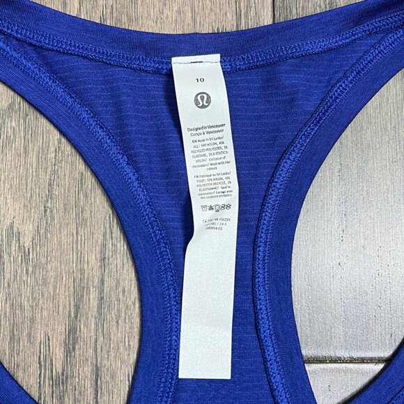 Lululemon NWT Swiftly Tech Racerback Tank Top 2.0 *Hip Length Larkspur - Picture 4 of 8